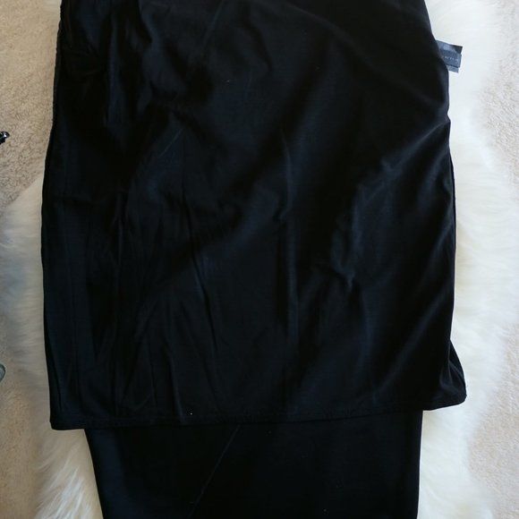 Donna Karan black silk blend skirt size 6 - Picture 5 of 8